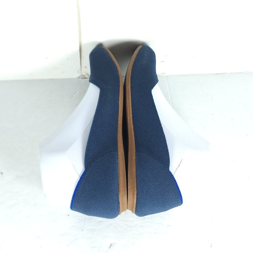 Rothy's Women's The Flat Round Toe US6 Navy Blue Textile Slip On Ballet Flats - Picture 10 of 16